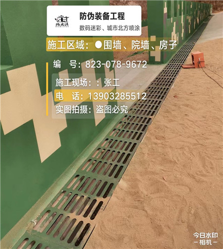 三亚 例如在抖音上有“迷彩墙，外围墙面挡 - 星空数码迷彩漆施工队